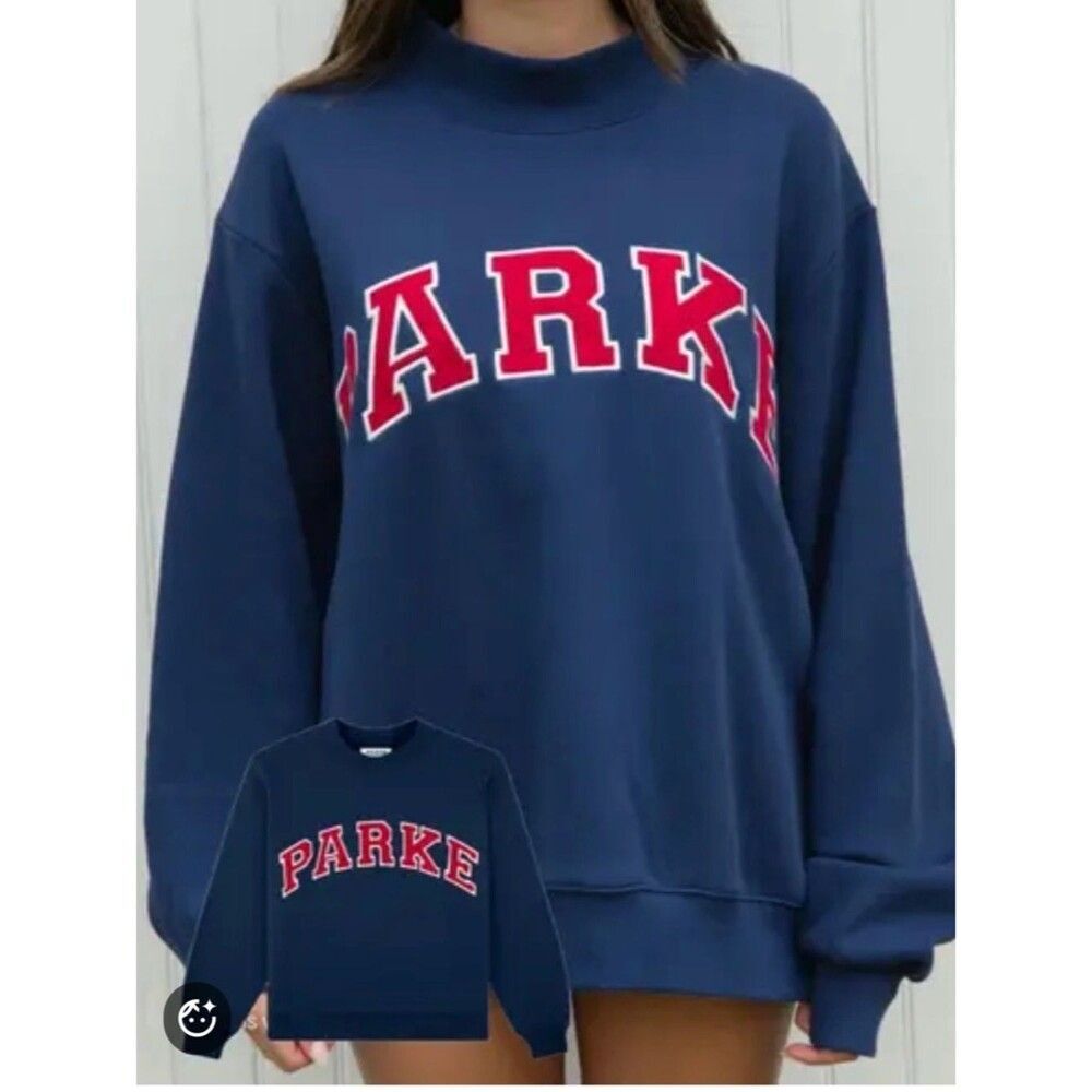PARKE Heritage Varsity Mockneck Navy/Red